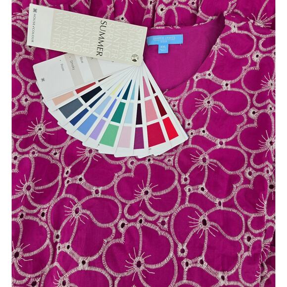 Draper James RSVP Embroidered Cotton Dress - Picture 5 of 7